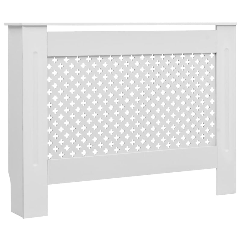 vidaXL fehér MDF radiátorburkolat 112 x 19 x 81,5 cm