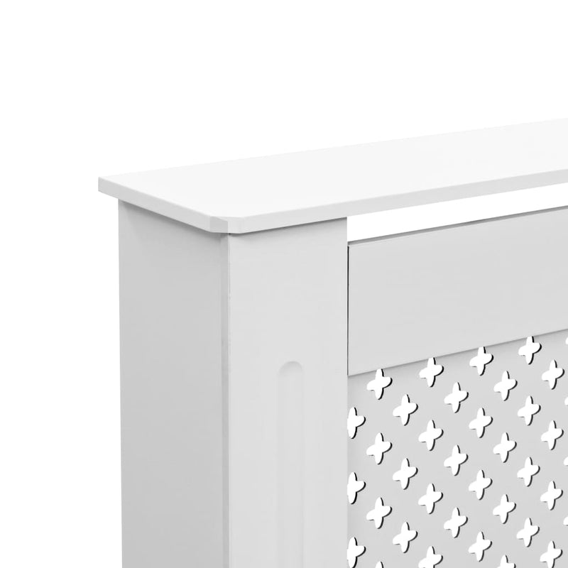 vidaXL fehér MDF radiátorburkolat 112 x 19 x 81,5 cm