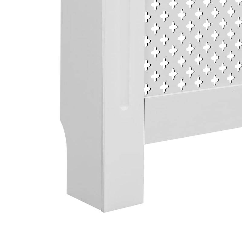 vidaXL fehér MDF radiátorburkolat 112 x 19 x 81,5 cm