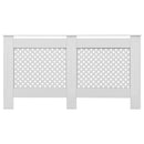 vidaXL fehér MDF radiátorburkolat 152 x 19 x 81,5 cm