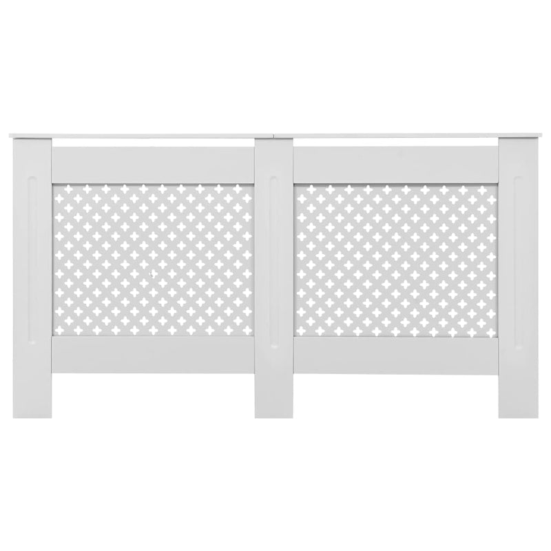 vidaXL fehér MDF radiátorburkolat 152 x 19 x 81,5 cm