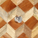 vidaXL szürke tömör mangófa éjjeliszekrény 40 x 30 x 50 cm