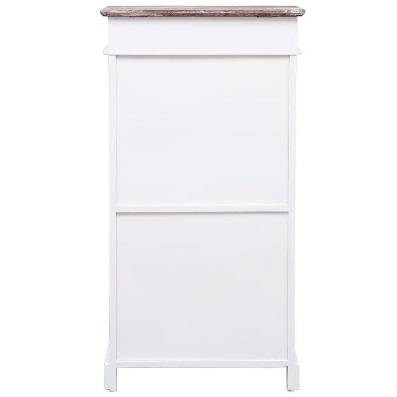 vidaXL barna császárfa cipőszekrény 50 x 28 x 98 cm