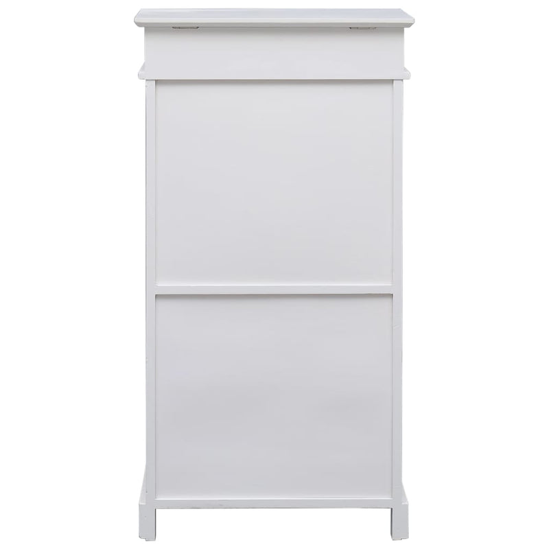 vidaXL fehér császárfa cipőszekrény 50 x 28 x 98 cm