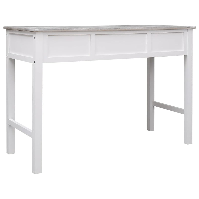 vidaXL szürke fa íróasztal 110 x 45 x 76 cm