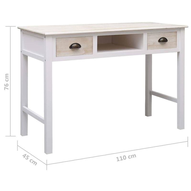 vidaXL fa tálalóasztal 110 x 45 x 76 cm