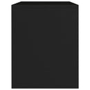 vidaXL fekete szerelt fa éjjeliszekrény 40 x 30 x 40 cm