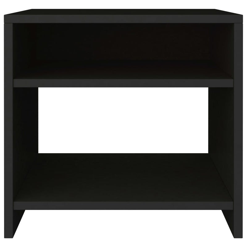 vidaXL 2 db fekete szerelt fa éjjeliszekrény 40 x 30 x 40 cm