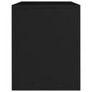 vidaXL 2 db fekete szerelt fa éjjeliszekrény 40 x 30 x 40 cm