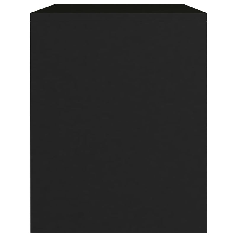vidaXL 2 db fekete szerelt fa éjjeliszekrény 40 x 30 x 40 cm