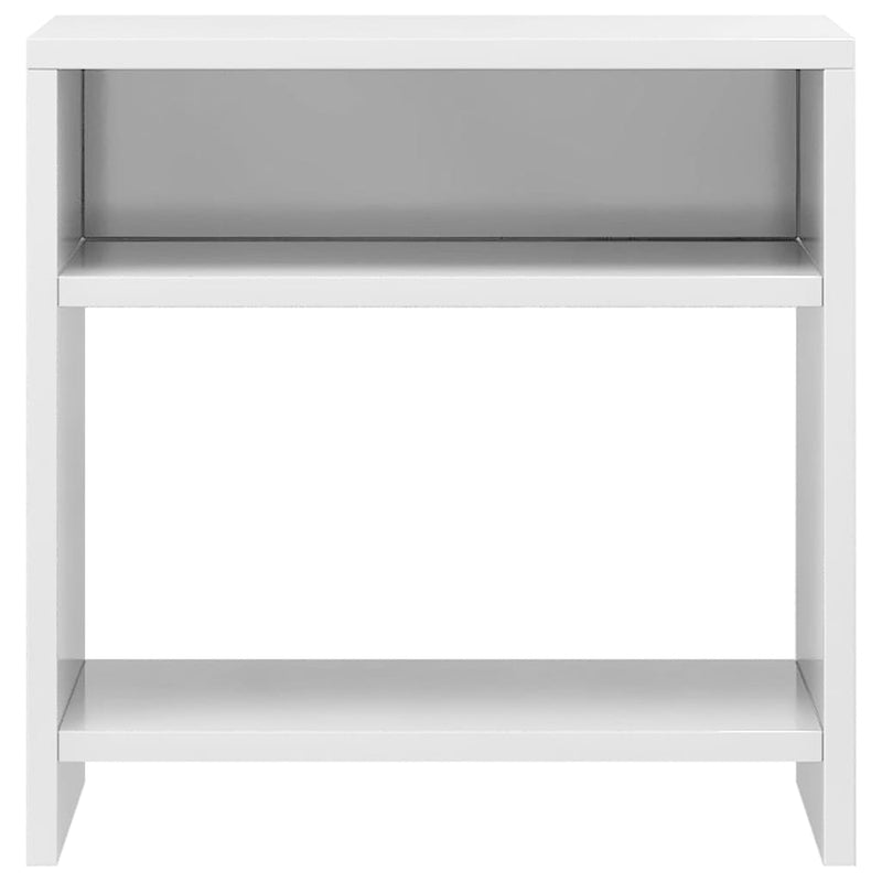 vidaXL 2 db magasfényű fehér szerelt fa éjjeliszekrény 40 x 30 x 40 cm