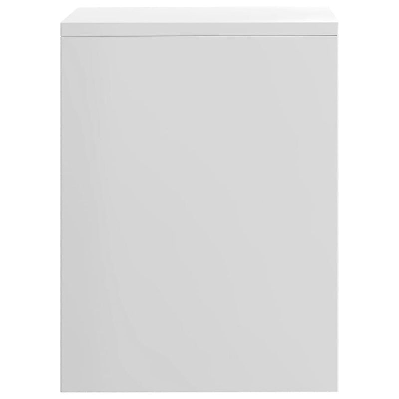 vidaXL 2 db magasfényű fehér szerelt fa éjjeliszekrény 40 x 30 x 40 cm
