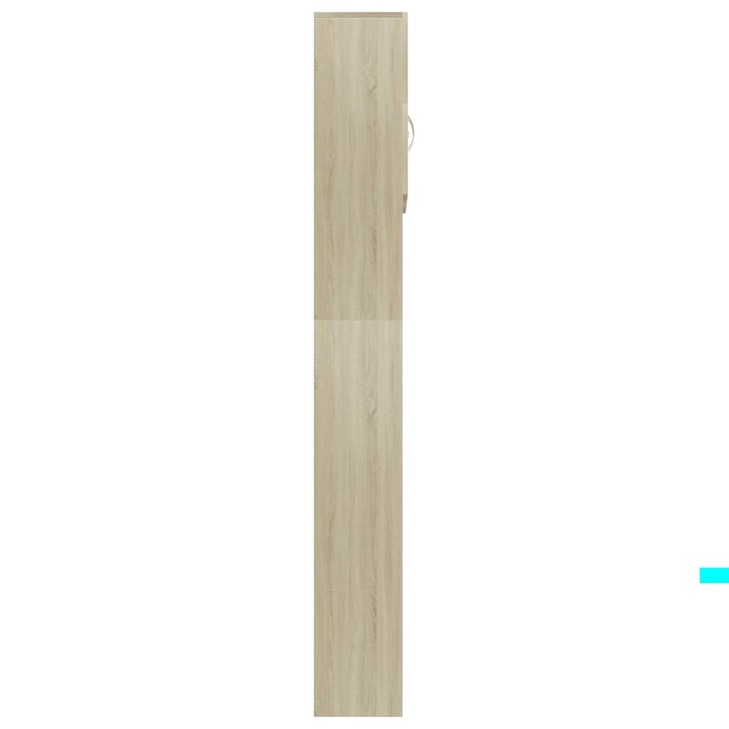 vidaXL sonoma tölgy színű szerelt fa mosógépszekrény 64x25,5x190 cm