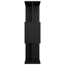 vidaXL fekete szerelt fa könyvszekrény/térelválasztó 80 x 24 x 96 cm