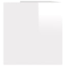 vidaXL magasfényű fehér szerelt fa lemeztároló doboz 71 x 34 x 36 cm