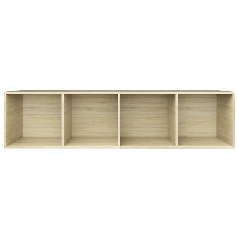 vidaXL sonoma tölgy színű szerelt fa könyv-/TV-szekrény 36x30x143 cm
