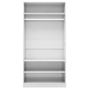 vidaXL magasfényű fehér szerelt fa ruhásszekrény 100 x 50 x 200 cm