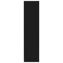vidaXL fekete szerelt fa ruhásszekrény 50 x 50 x 200 cm