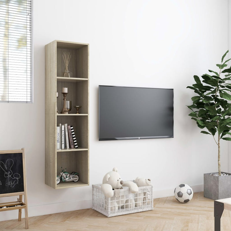 vidaXL sonoma tölgy színű könyv-/TV-szekrény 143 x 30 x 36 cm