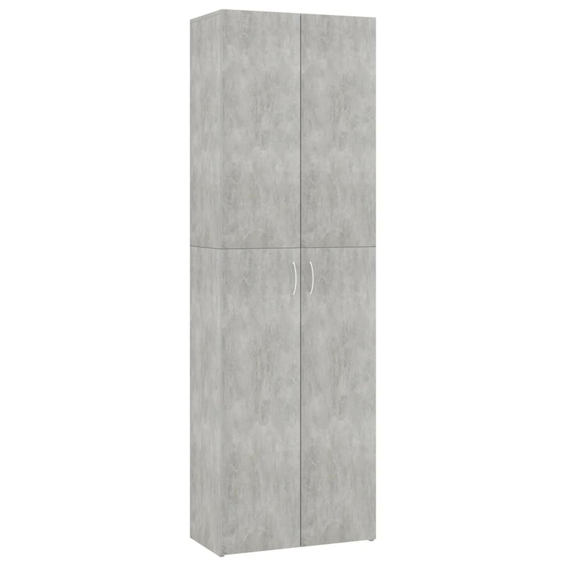 vidaXL betonszürke szerelt fa irodaszekrény 60 x 32 x 190 cm