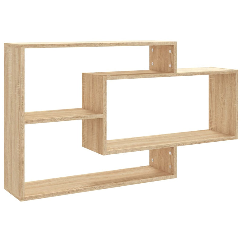 vidaXL sonoma tölgy szerelt fa fali polc 104 x 20 x 58,5 cm