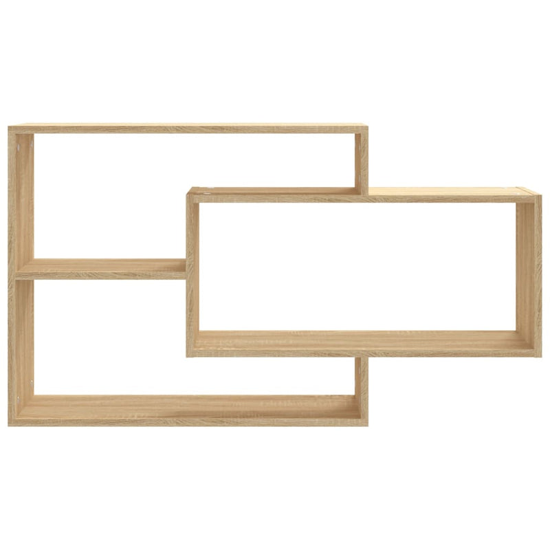 vidaXL sonoma tölgy szerelt fa fali polc 104 x 20 x 58,5 cm