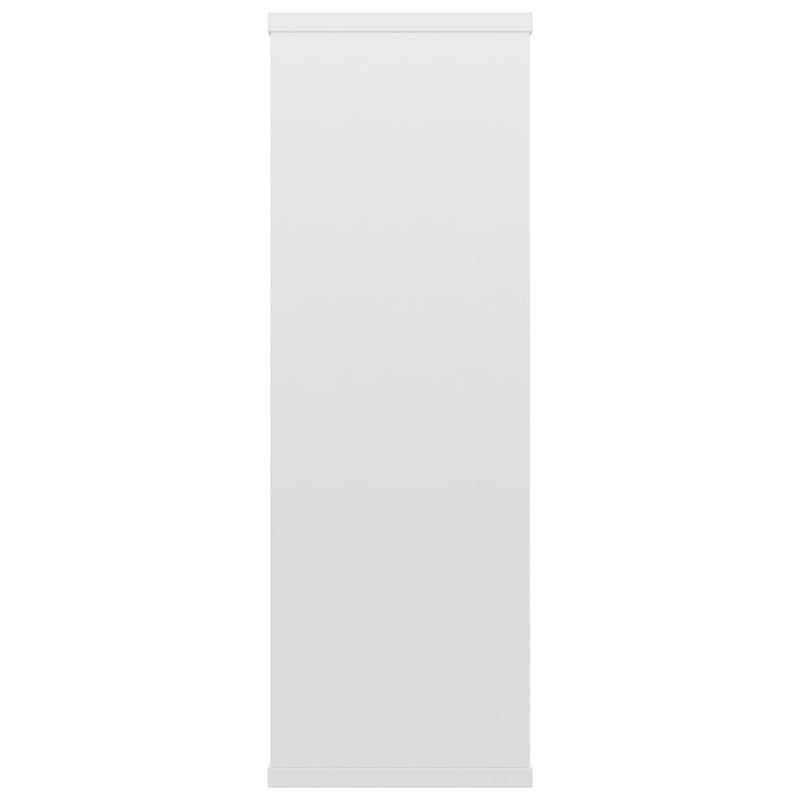 vidaXL magasfényű fehér szerelt fa fali polc 104 x 20 x 58,5 cm