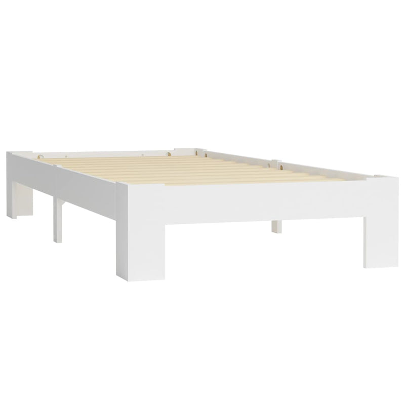 vidaXL fehér tömör fenyőfa ágykeret 90 x 200 cm