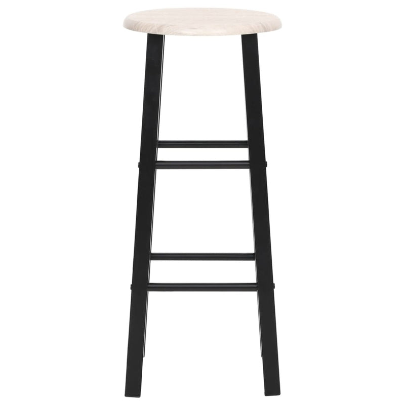 vidaXL 2 db fekete MDF bárszék