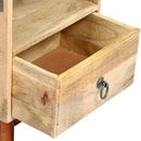 vidaXL tömör, nyers mangófa éjjeliszekrény 40 x 30 x 52 cm
