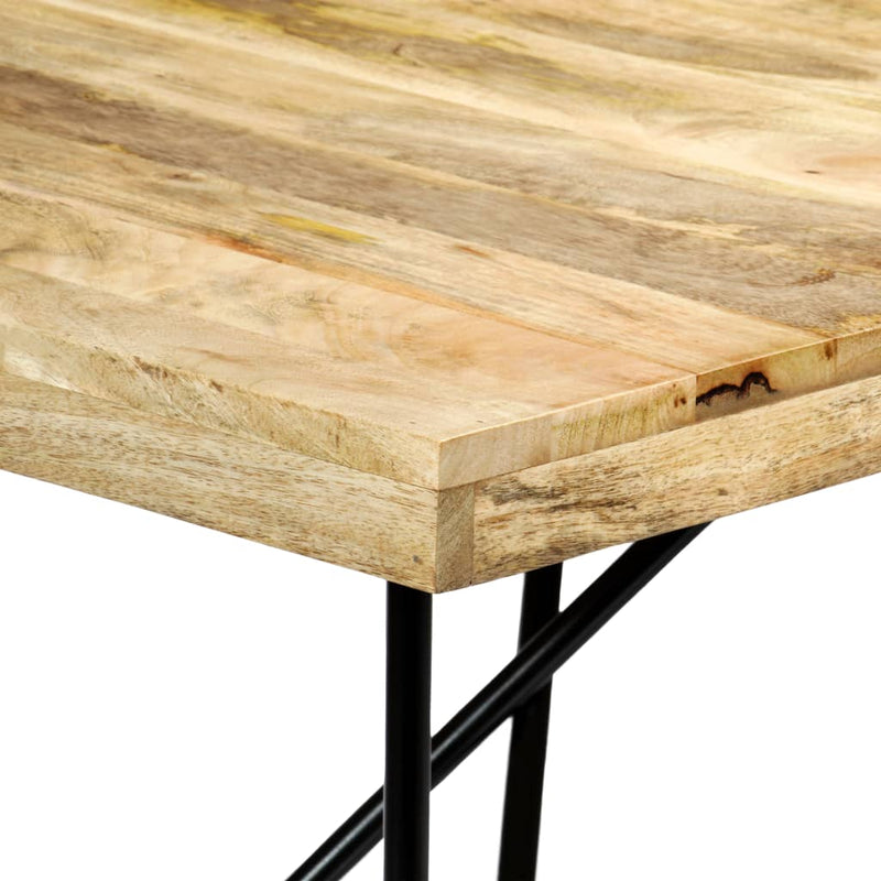 vidaXL tömör mangófa étkezőasztal 180 x 90 x 76 cm