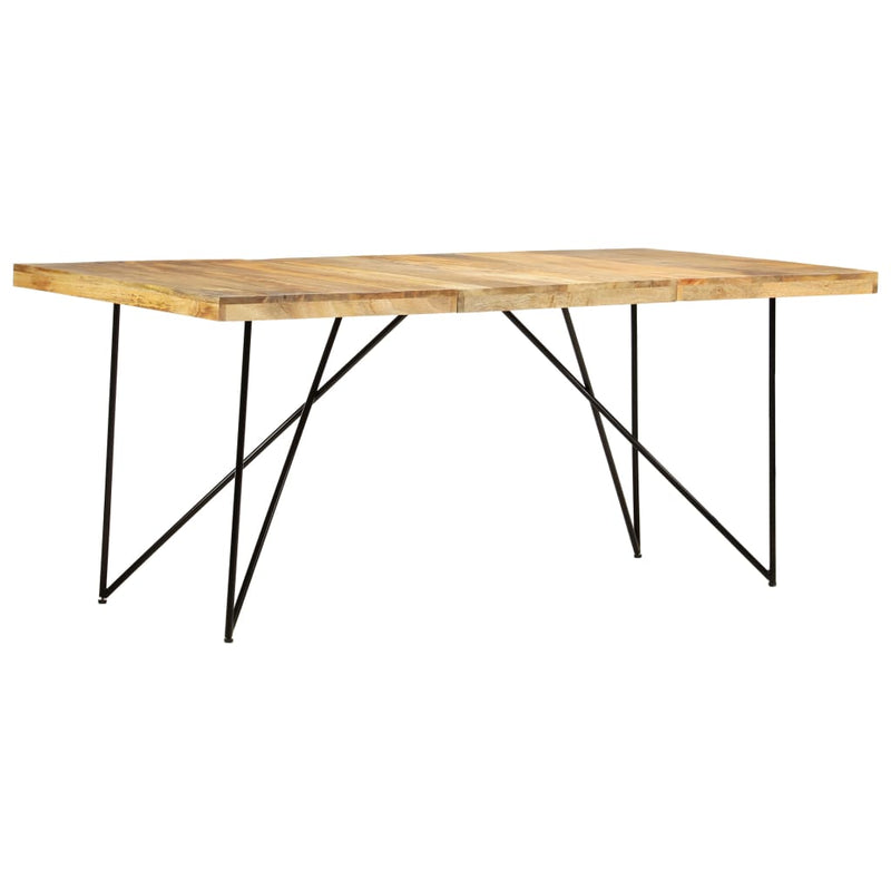 vidaXL tömör mangófa étkezőasztal 180 x 90 x 76 cm
