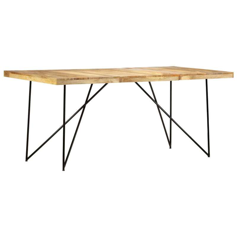 vidaXL tömör mangófa étkezőasztal 180 x 90 x 76 cm