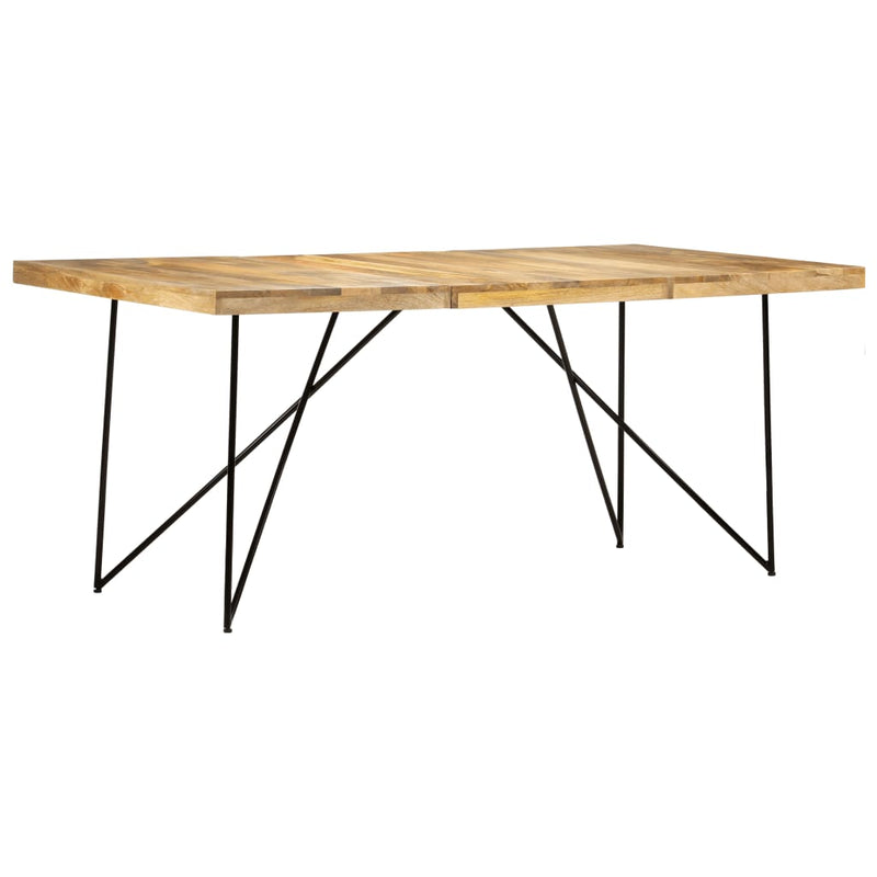 vidaXL tömör mangófa étkezőasztal 180 x 90 x 76 cm