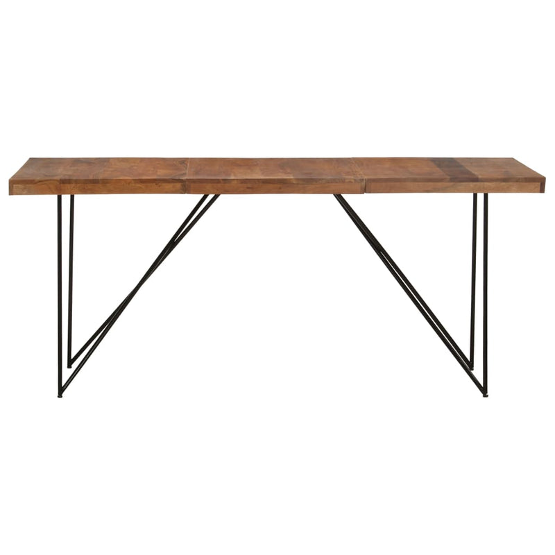 vidaXL tömör akácfa étkezőasztal 180 x 90 x 76 cm