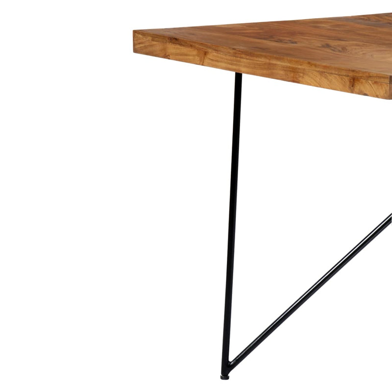 vidaXL tömör akácfa étkezőasztal 180 x 90 x 76 cm