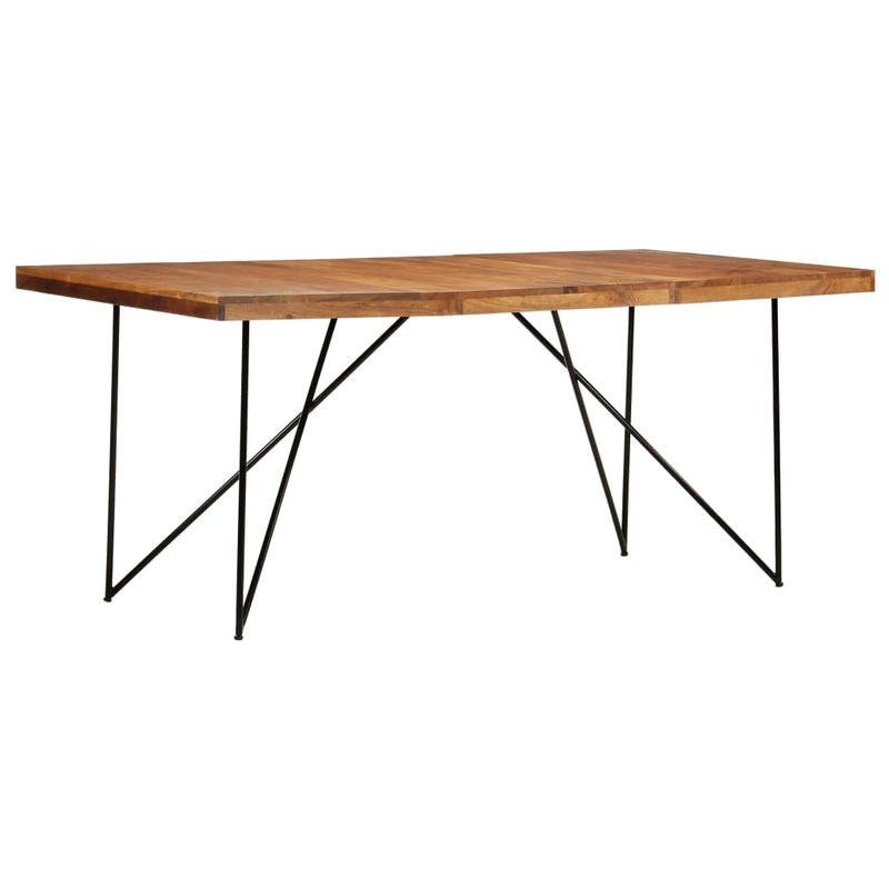 vidaXL tömör akácfa étkezőasztal 180 x 90 x 76 cm
