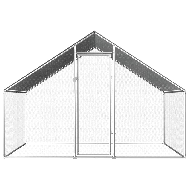 vidaXL kültéri horganyzott acél tyúkól 2,75 x 2 x 1,92 m
