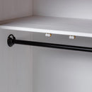 vidaXL fehér tömör fenyő panama ruhásszekrény 80 x 50 x 171,5 cm