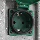 vidaXL műanyag kerti aljzat szürkület-érzékelővel