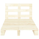vidaXL tömör fenyőfa raklap ágykeret 120 x 200 cm