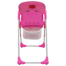 vidaXL rózsaszín és szürke babaetetőszék