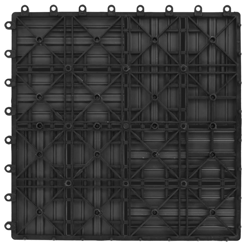 vidaXL 22 db (2 m2) szürke WPC teraszburkoló lap 30 x 30 cm