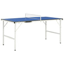 vidaXL 1,5 méteres kék pingpongasztal hálóval 152 x 76 x 66 cm