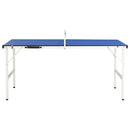 vidaXL 1,5 méteres kék pingpongasztal hálóval 152 x 76 x 66 cm