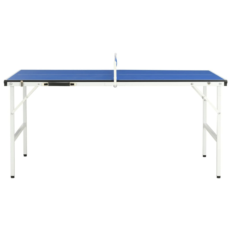 vidaXL kék pingpongasztal hálóval 152 x 76 x 66 cm