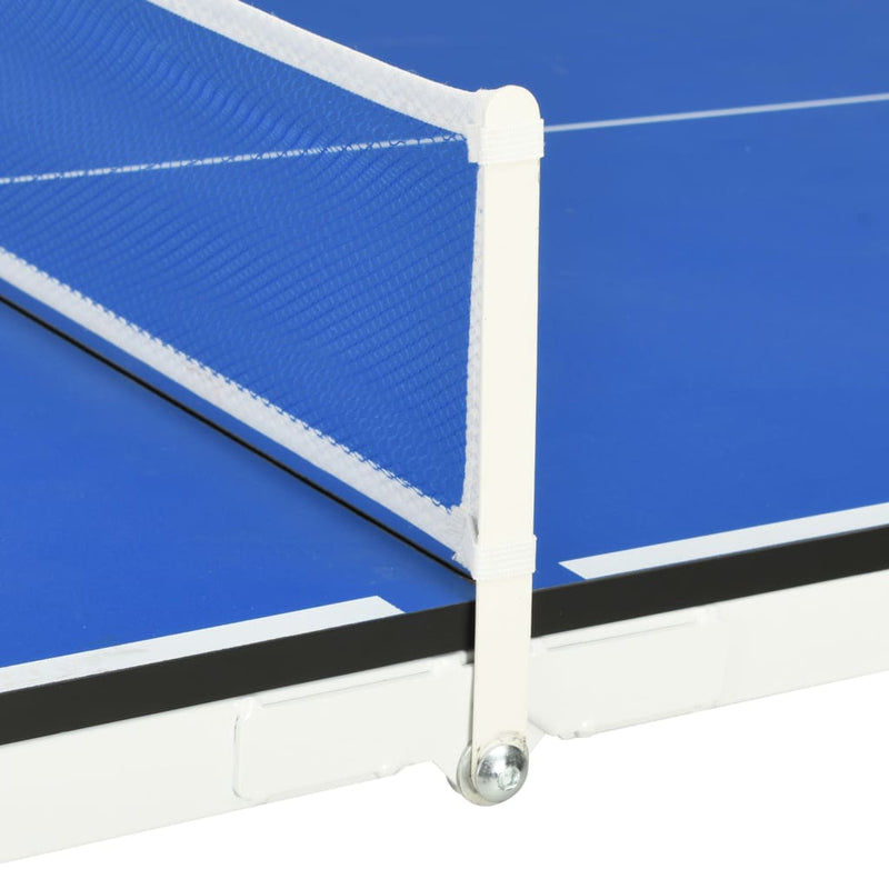 vidaXL kék pingpongasztal hálóval 152 x 76 x 66 cm