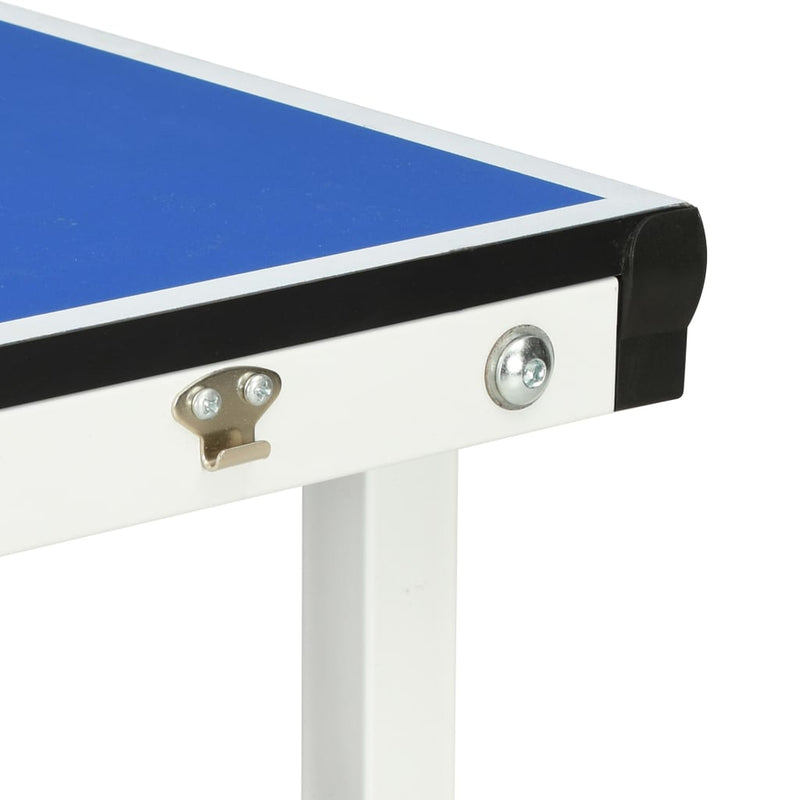 vidaXL kék pingpongasztal hálóval 152 x 76 x 66 cm