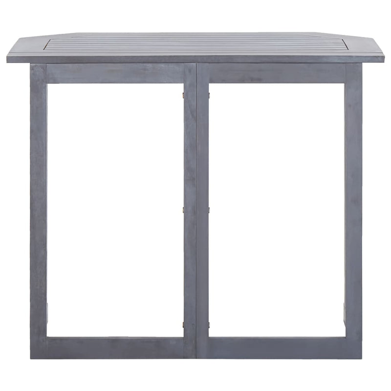 vidaXL tömör akácfa összecsukható erkélyasztal 90x50x74 cm