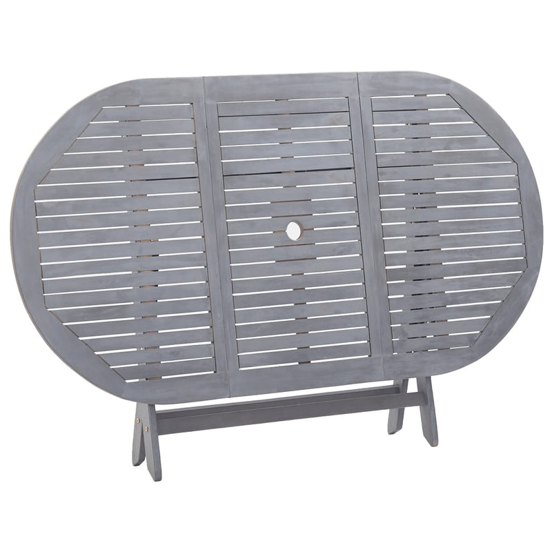 vidaXL tömör akácfa összecsukható kerti asztal 160 x 85 x 75 cm